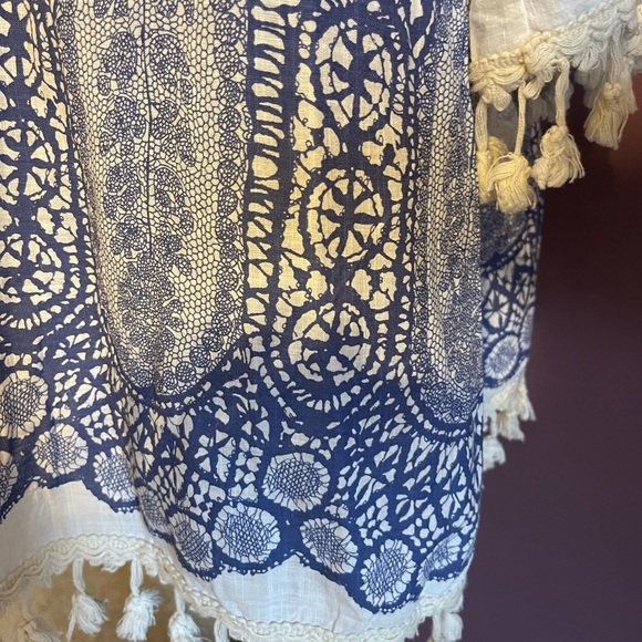 Fun cotton blue and white tunic - Picture 3 of 6